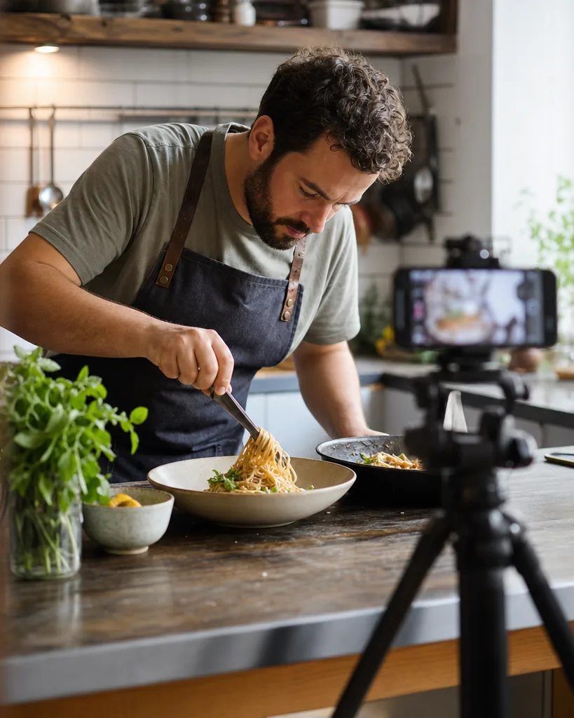 Food creator at work