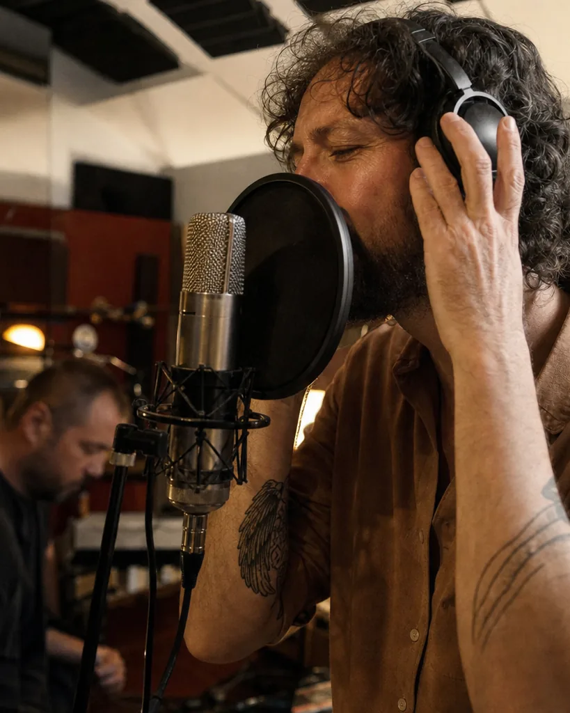 Music creator at work